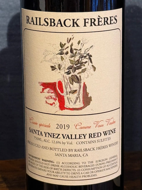 Railsback Freres Comme Vous Voulez Santa Ynez Valley Red